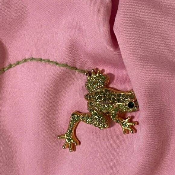 Lilly Pulitzer Handbags - Lilly Pulitzer Gemstone Frog Framed Clutch With Chain